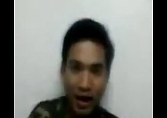 Thai Soldier Jerk Off & Cum