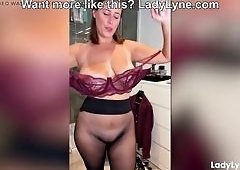 Lady Lyne Fucks in Lingerie Before Dressing