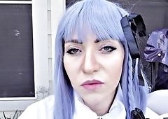 Femdom Cosplay Smoker Oral