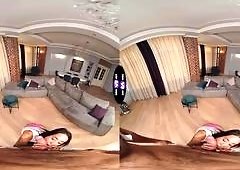 Pretty Mary Caught Fingering Pussy and Takes His Cock