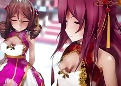 Mmd R-18 Anime Girls Sexy Dancing Clip 232