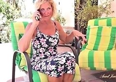 Big Tits Blonde Mrs. Molly Deep Throats at Vacation Villa
