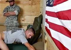 Amateur military stud fucks his passive ass at the request of the sergeant