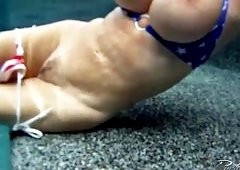 Rachel Azianis Lesbian Pool Orgy of Hole Play