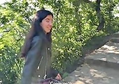 Katty West Deep-Throats in Public Park Encounter