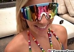 She Begs for Every Last Drop in Anal Cumshot Compilation