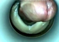 Orgasm from a man with sperm in front of the camera