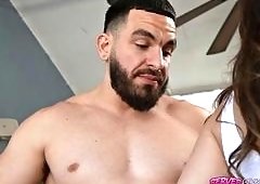 Petes Throbbing Cock Stiffens for Carmen Valentina