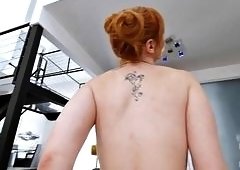 Redhead MILF Blows His Cock