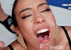 Babes Struggle Jizz for Bukkake