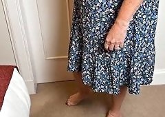 Mr MF Strips Clothes to Bare Feet in Brit Granny
