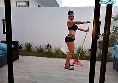 Desire Rodriguez Big Tits Solo Cleanup Before Show