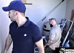 Diego Vox, Hairy Hunk, Pounds Beefy Plumber Gunnar Gates After Brutal Fisting: