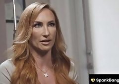 MILF Sophia Locke Confronts Rival Fans with Massive Teen Cock for Savage Hardcore Pounding in F