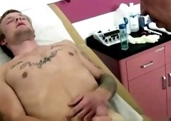 Male doctor examines patient and naked doctors office guy ga