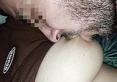 Kriztalyarams Husband Sucks Her Big Natural Tits Nonstop