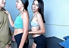 Threesome Blowjob Cumshot