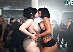 Lovescapes Big-Tits Big-Ass Hotties Spot a Horny Guy at the Wild Rave, Drag Him In