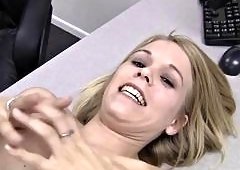 Serens Blonde Casting Blowjob