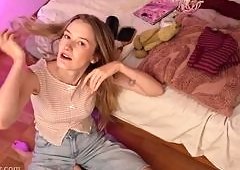 Horny Blonde Students Steamy College ASMR Roommate