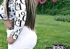 Big-Tits Mexican Milf Lost in Lima Streets Takes Lesbian Aid