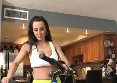 Cyclist Lisa Ann Finds Cock To Suck During The Time That Driving Around