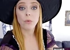 Stepmom and Step Sis Treat Big Cock Trick or Treat