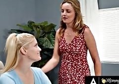 Khloe Kingsley Devours Milf Charlotte Stokelys Pussy in Stepmom Fantasy with Risk of Getting