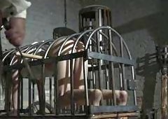 Blonde Maids BDSM Cage Humiliation