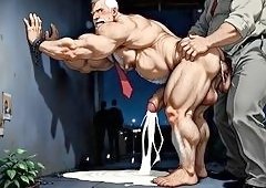 Young Boy Pounds Grandpas Big Ass Cum